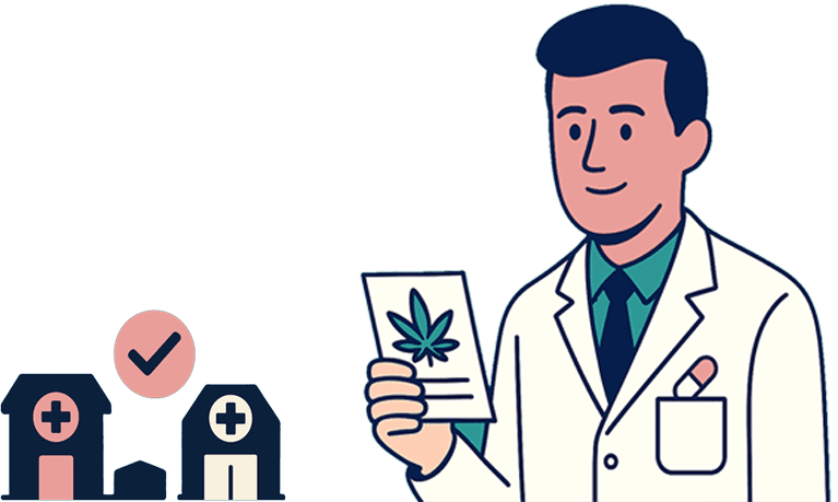 Cannabis-Apotheken Illustration